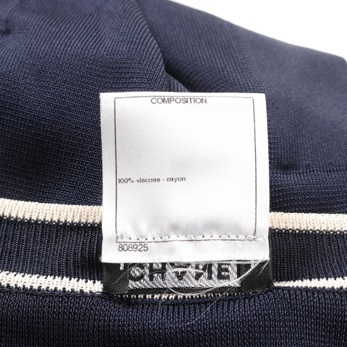 Chanel Rayon Cardigan Navy/Ivory