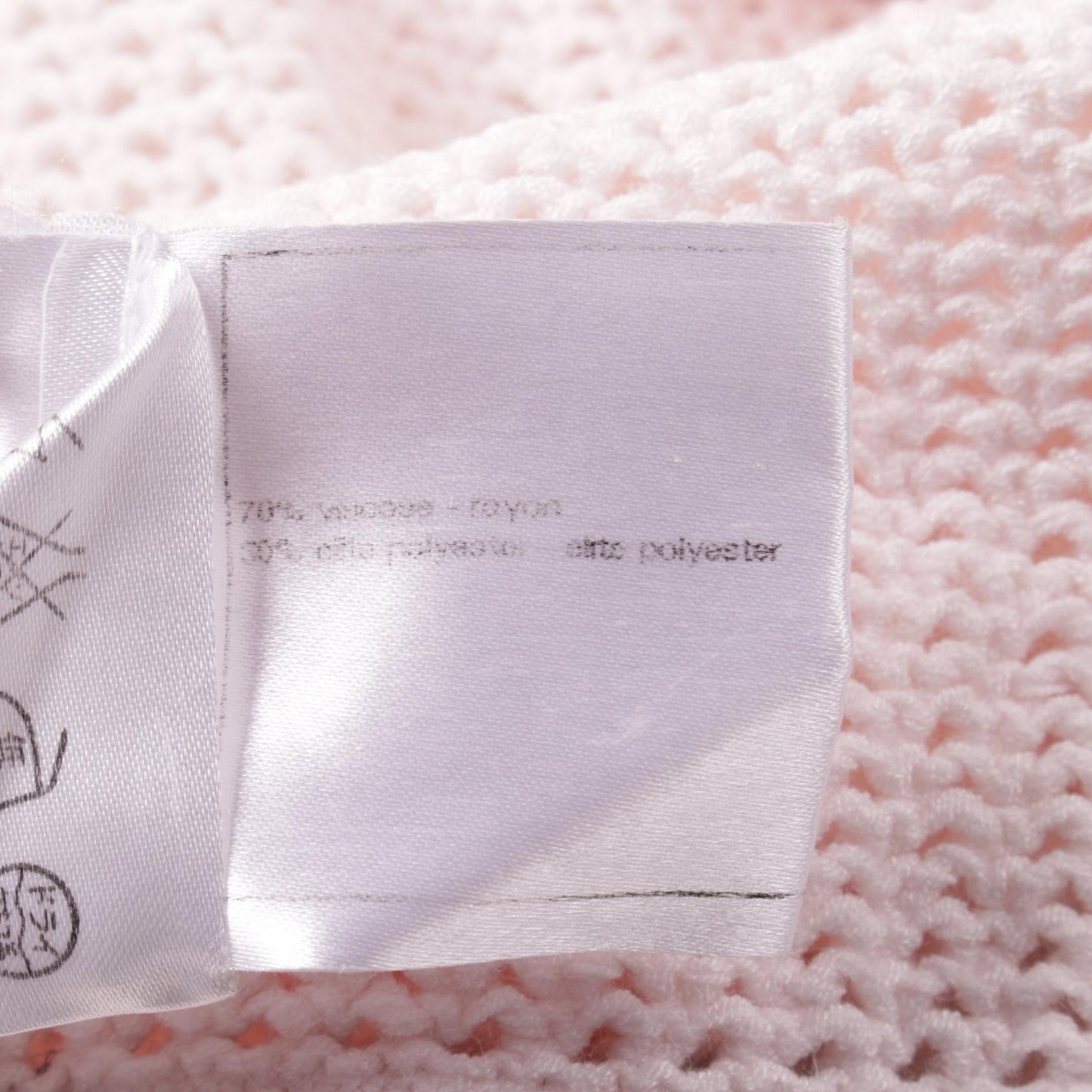 Chanel Rayon Polyester Cardigan Pink