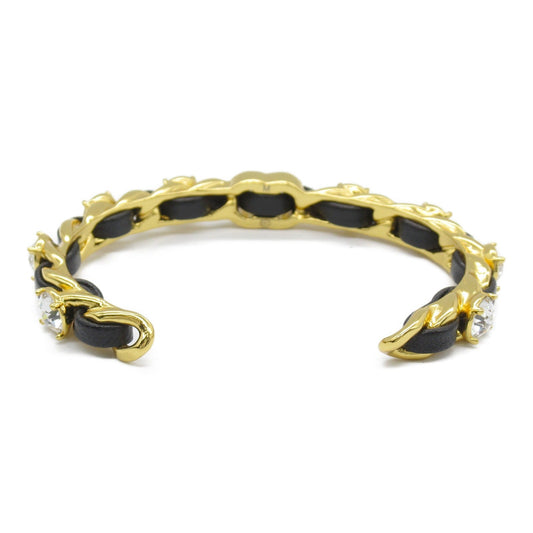 Chanel Lambskin Coco Mark Bangle Bracelet