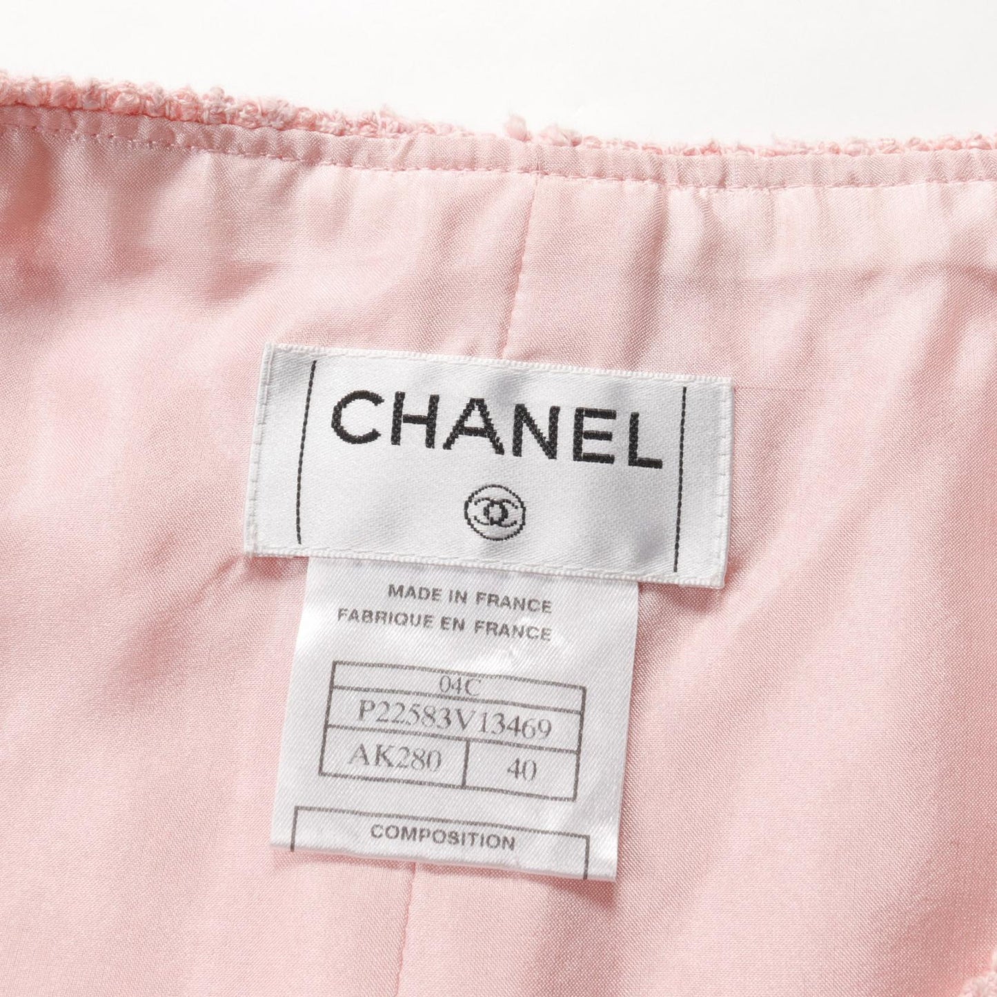 Chanel Coco Mark Skirt Pink Fabric