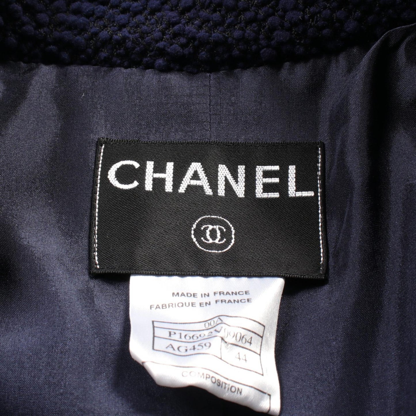 Chanel Silk Wool Nylon Set Up Jacket
