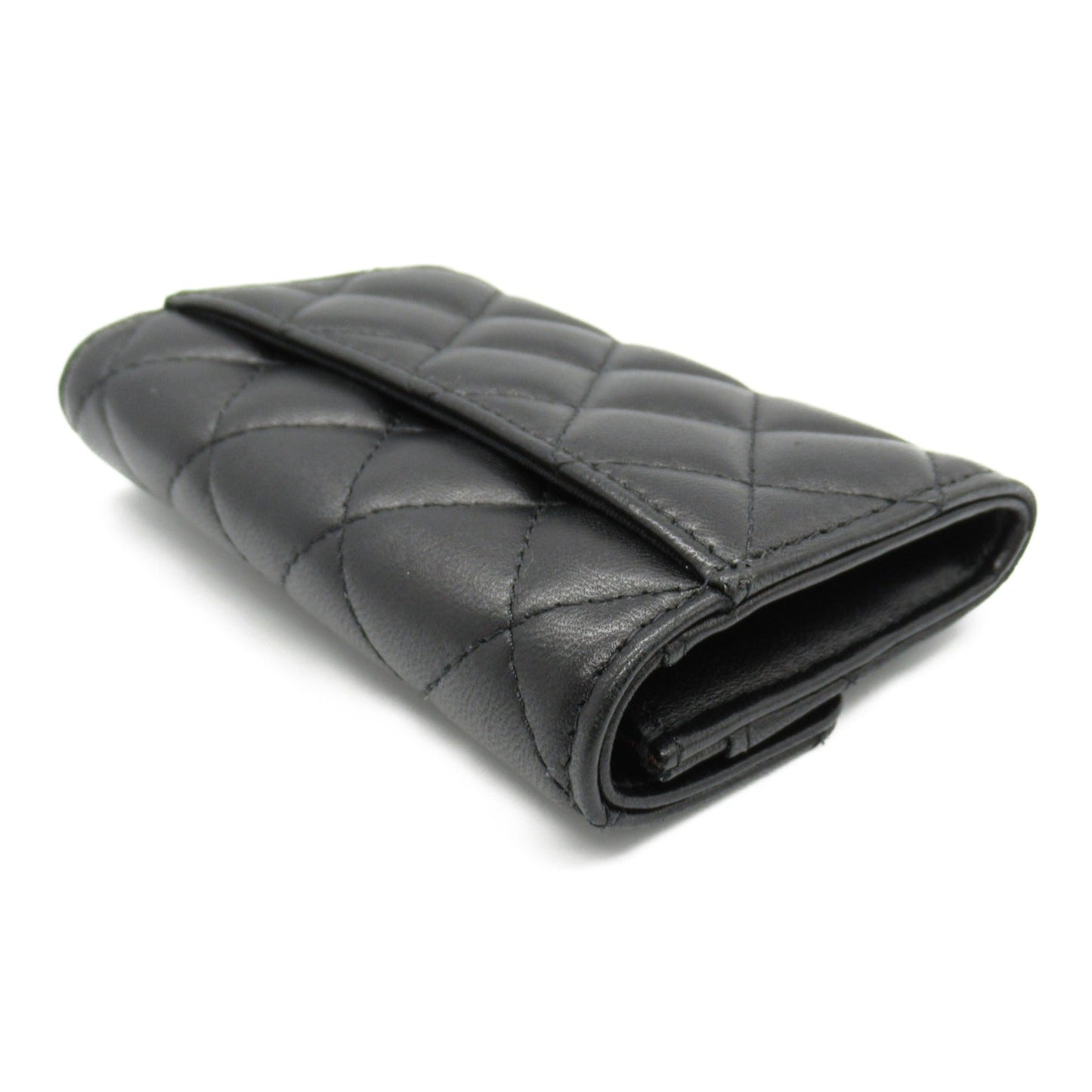 Chanel Lambskin Matelasse Card Case AP0219