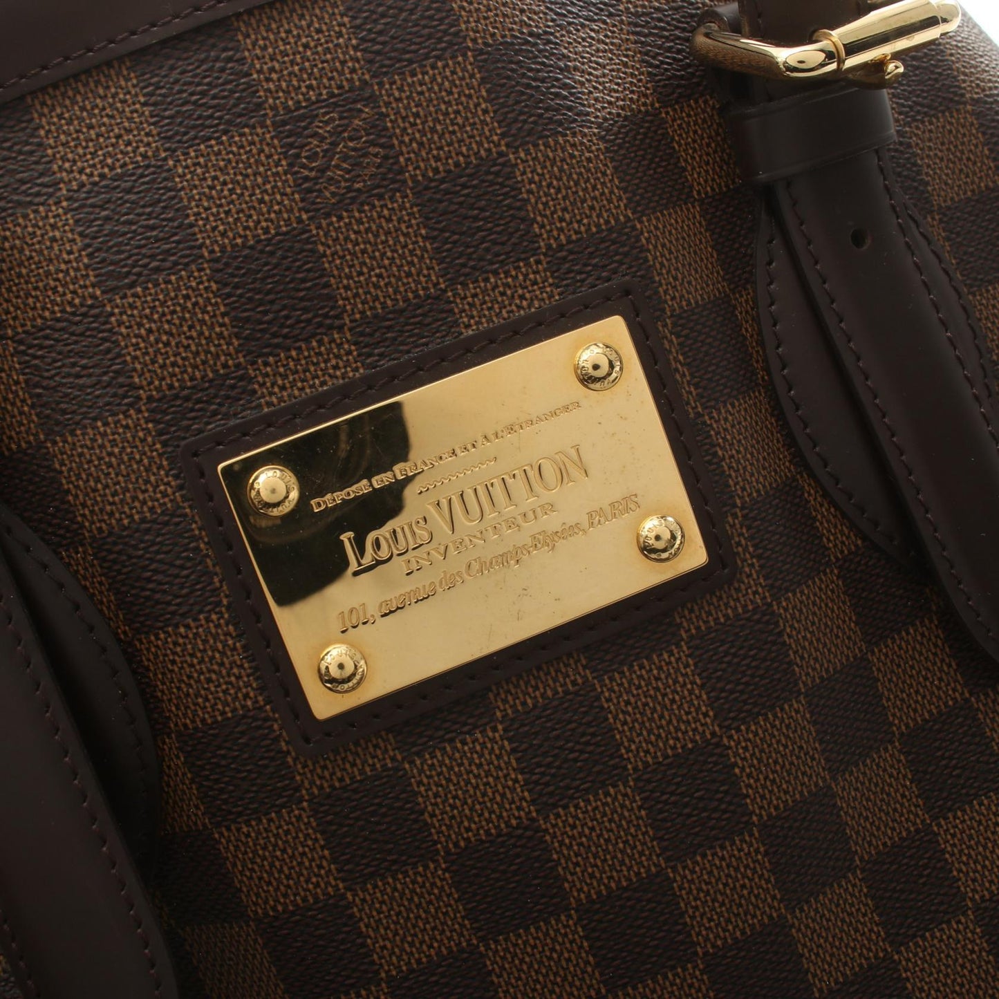 Louis Vuitton Damier Ebene Hampstead GM Tote Bag