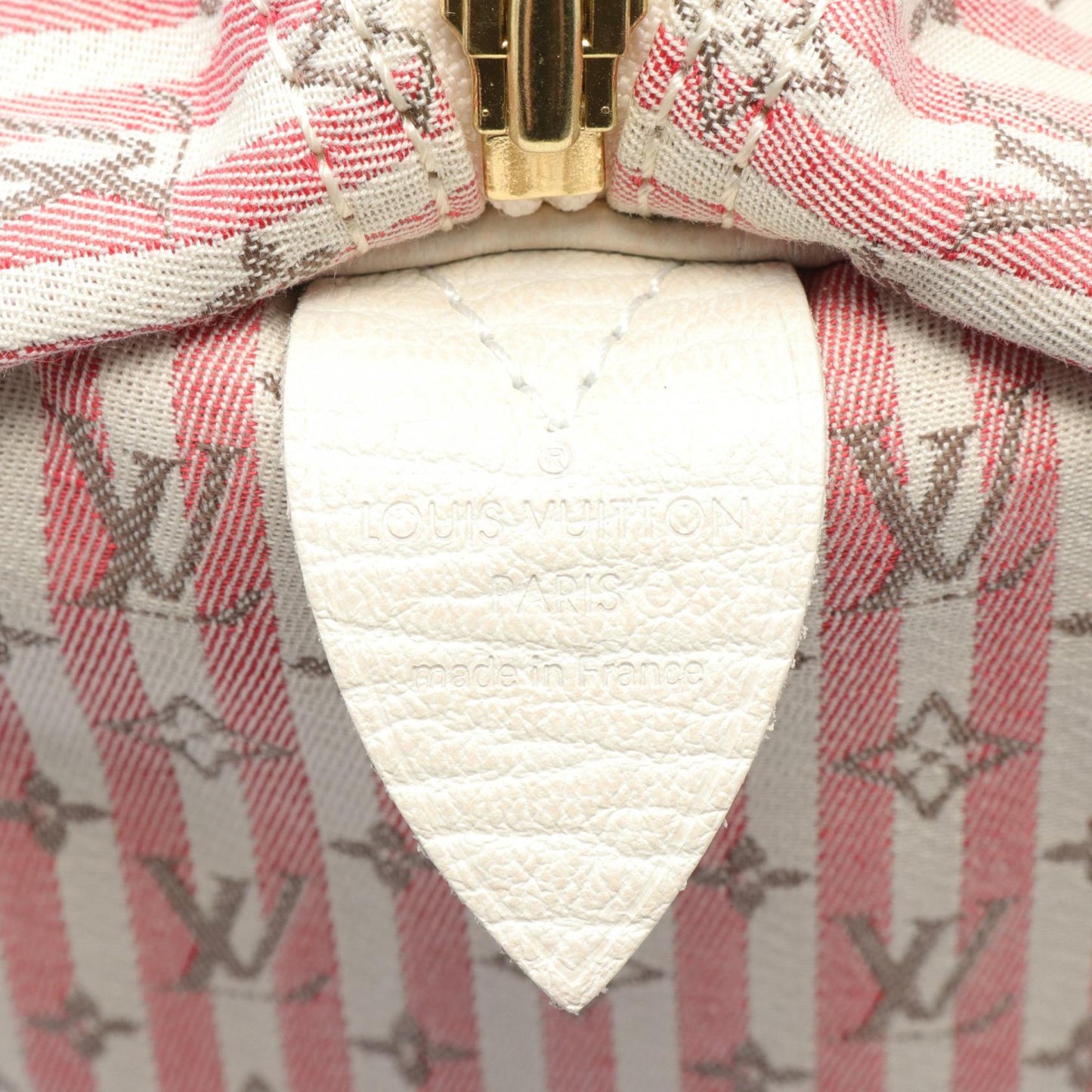 Louis Vuitton Speedy 30 Monogram Mini Lin Canvas Leather Handbag
