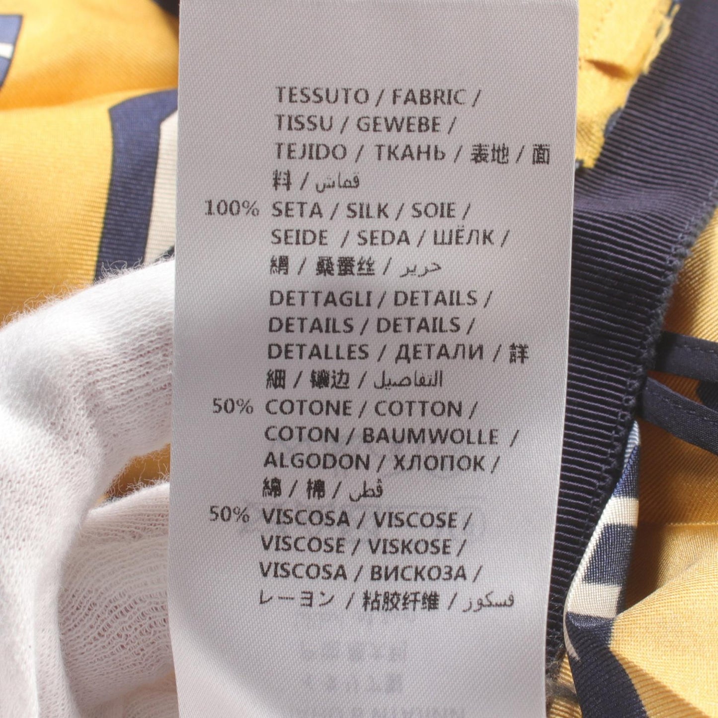 Luxury Gucci Trending 2025 Silk Skirt Yellow Multicolor