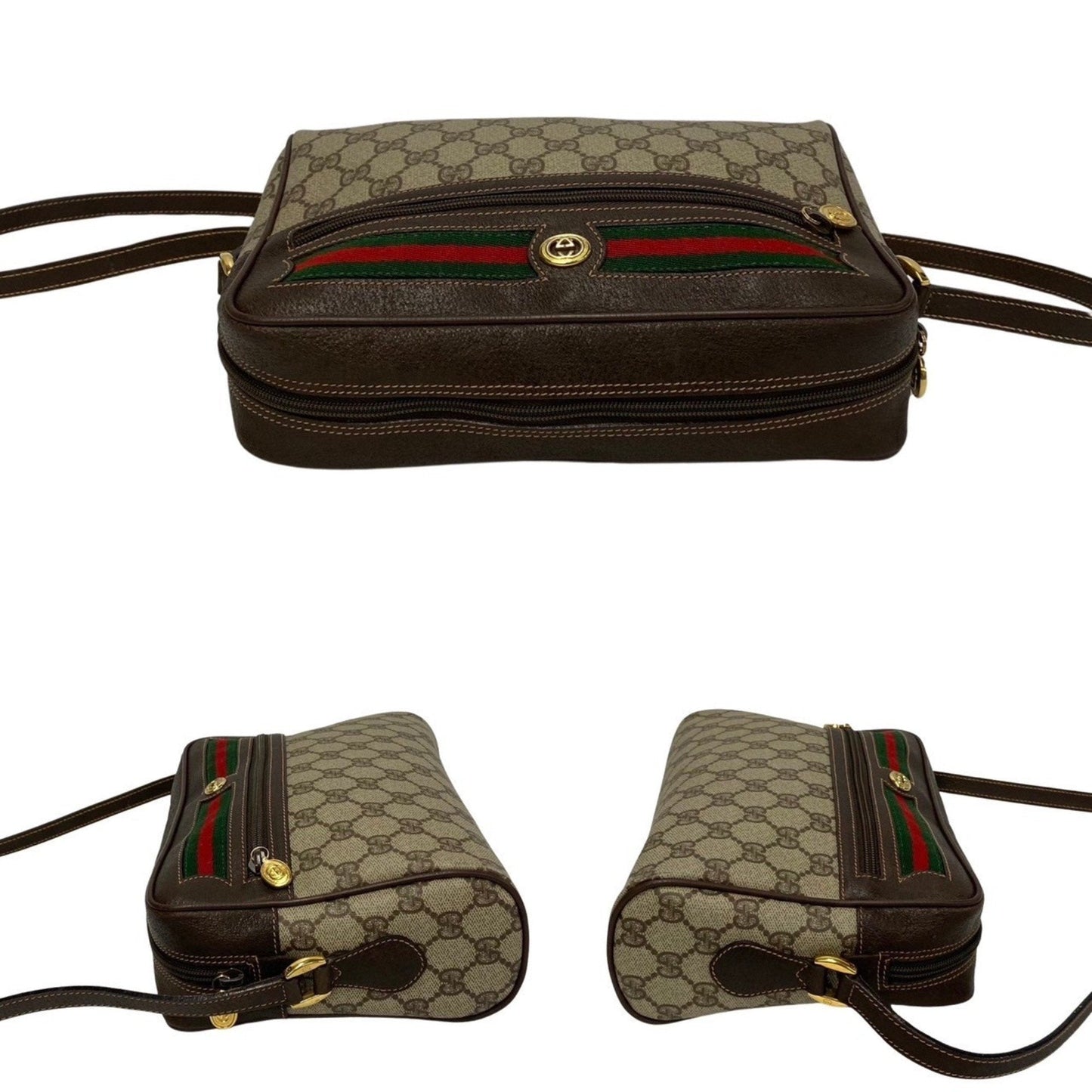 Luxury Gucci Trending 2025 Sherry Canvas Shoulder Bag ()