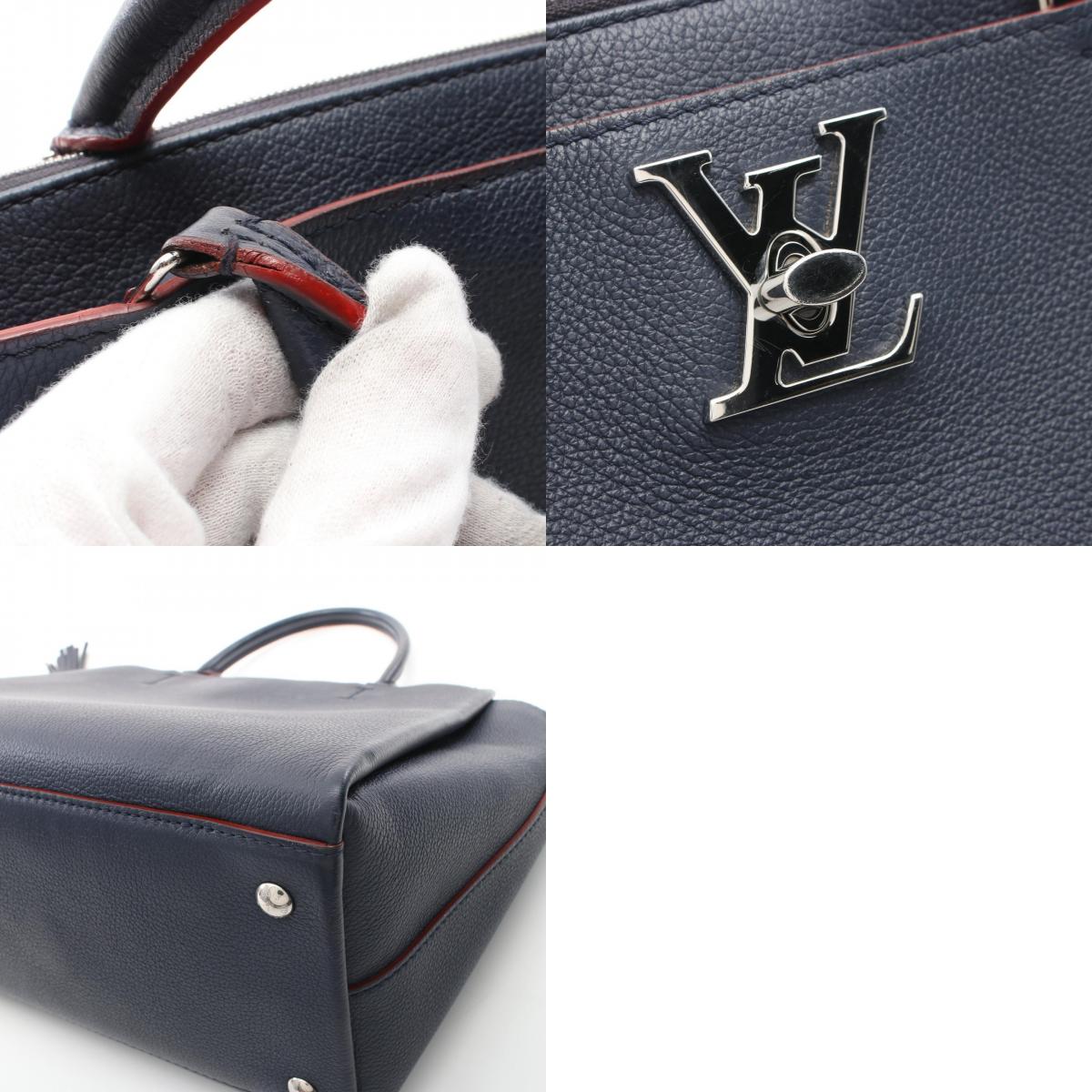 Louis Vuitton Lockme Leather Handbag M54571