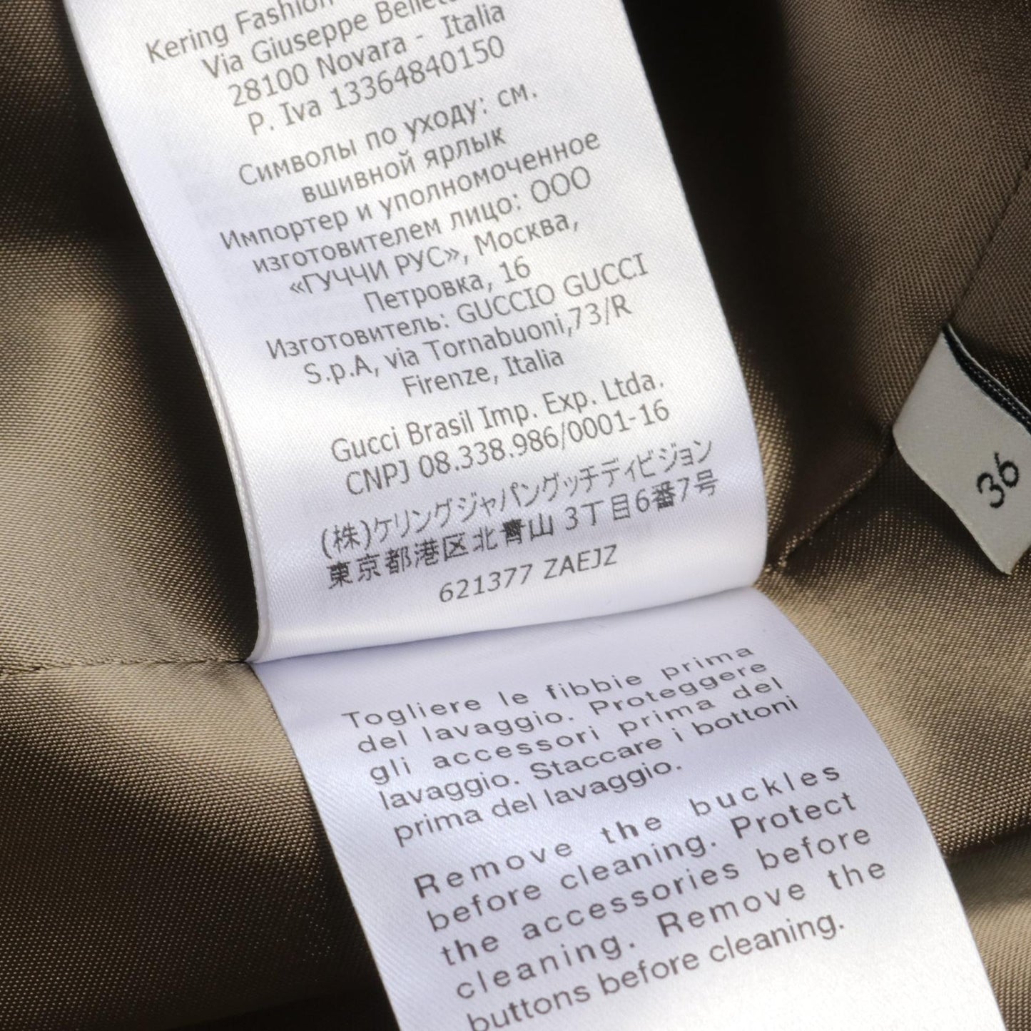 Luxury Gucci Trending 2025 Cotton Trench Coat Outerwear