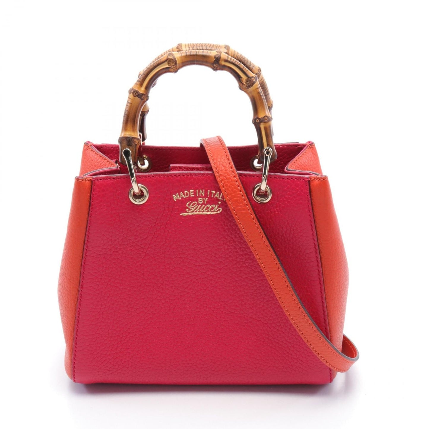 Luxury Gucci Trending 2025 Bamboo Mini Shopper Leather Handbag