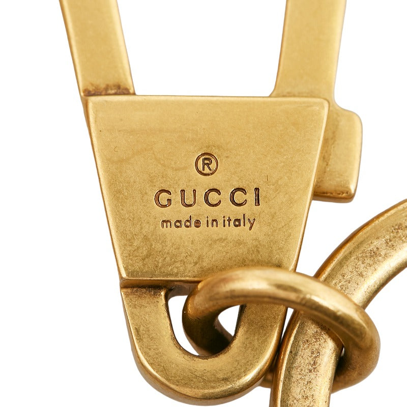 Luxury Gucci Trending 2025 Vintage Label Metal Keychain Keyring Bag Charm