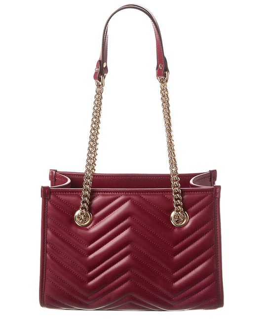 Luxury Gucci Trending 2025 GG Marmont Small Leather Tote