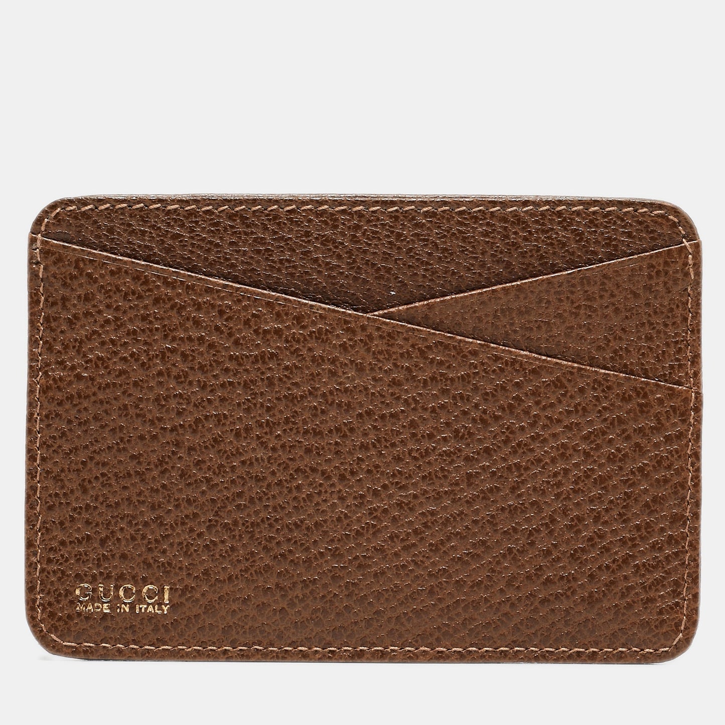 Luxury Gucci Trending 2025 Brown GG Canvas and Leather Card Holder