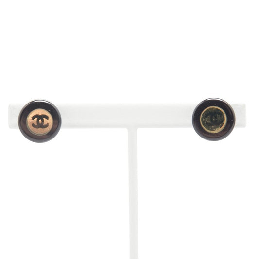 Chanel Coco Mark Plastic Earrings