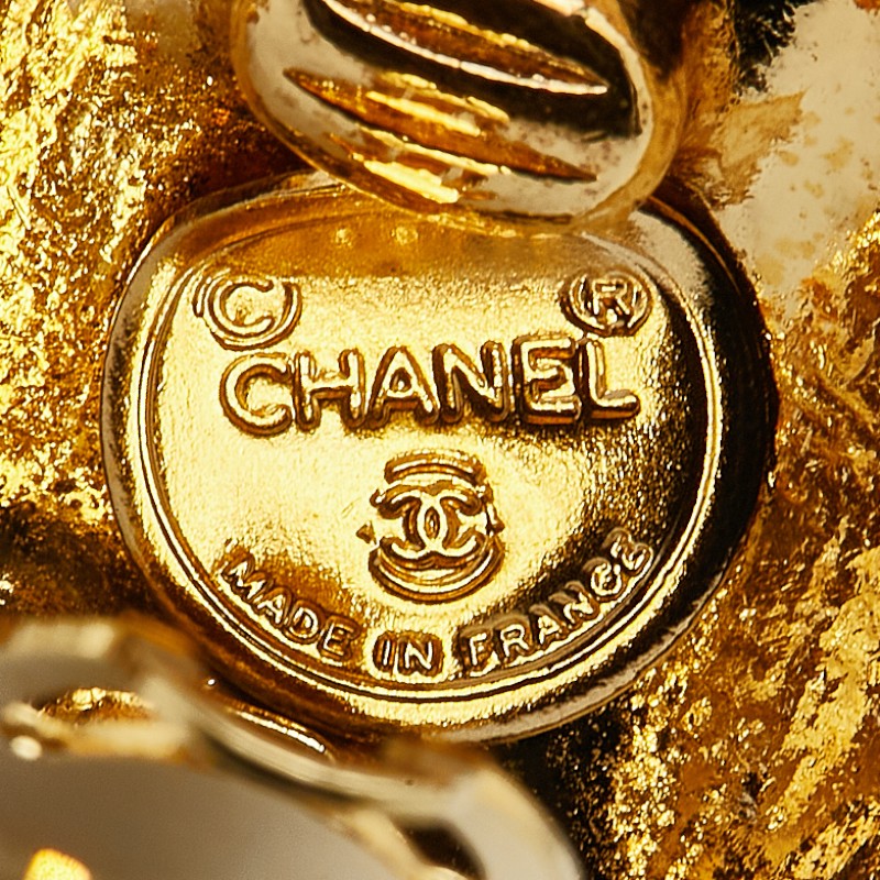 Chanel Mademoiselle Round Clip Earrings