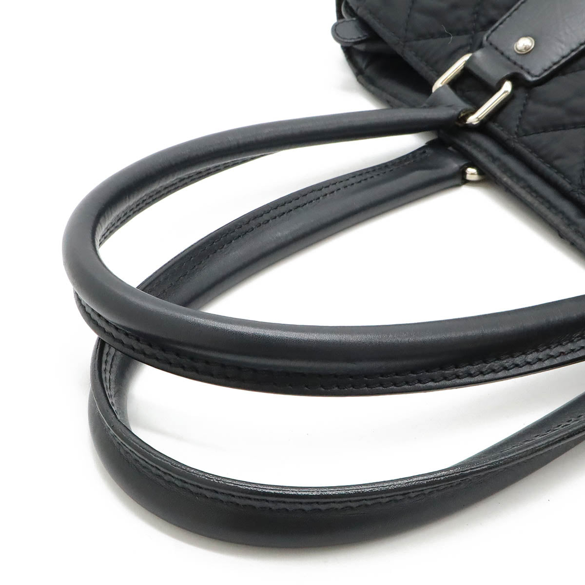 Chanel Nylon Canvas Leather Tote Bag A33100