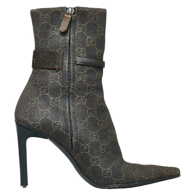 Luxury Gucci Trending 2025 GG Canvas Leather Boots 103358