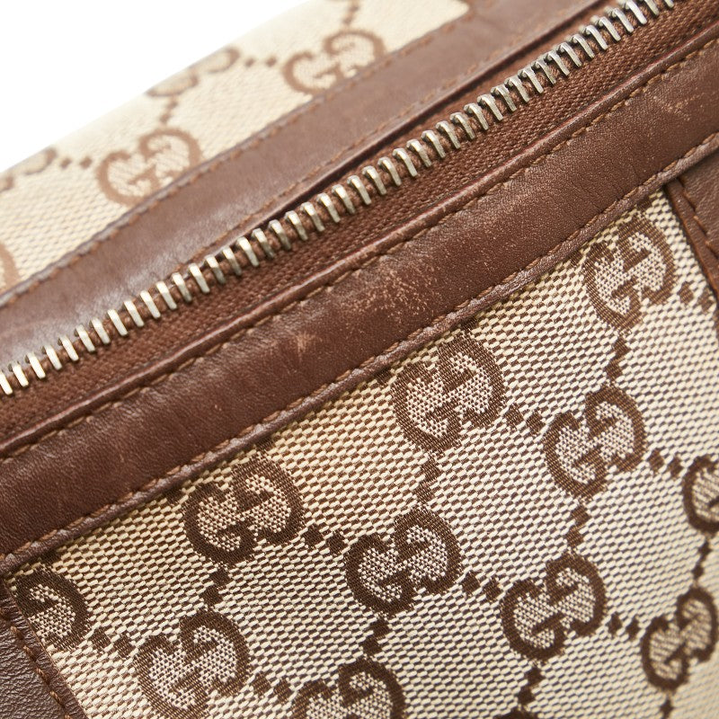 Luxury Gucci Trending 2025 Canvas Leather Mini Boston Handbag