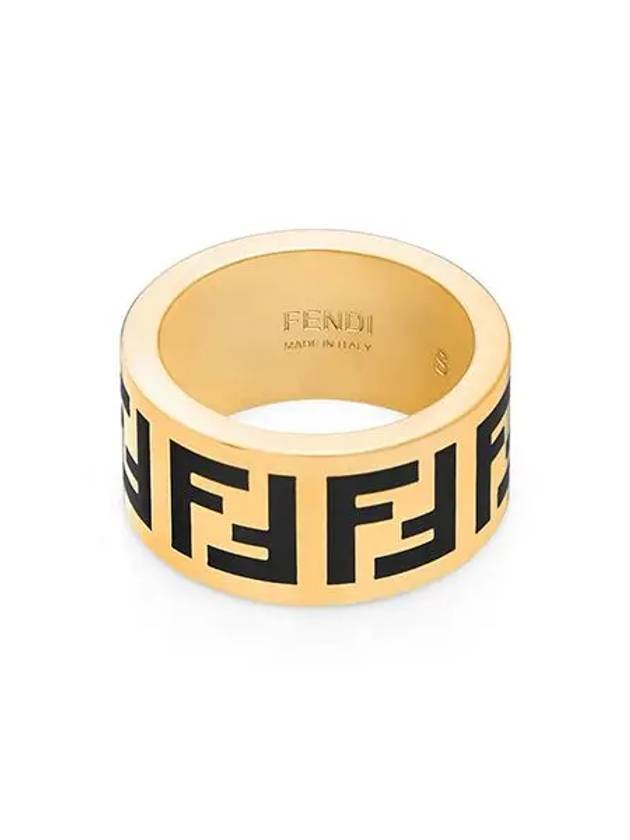 Luxury Fendi Forever FF Ring Gold