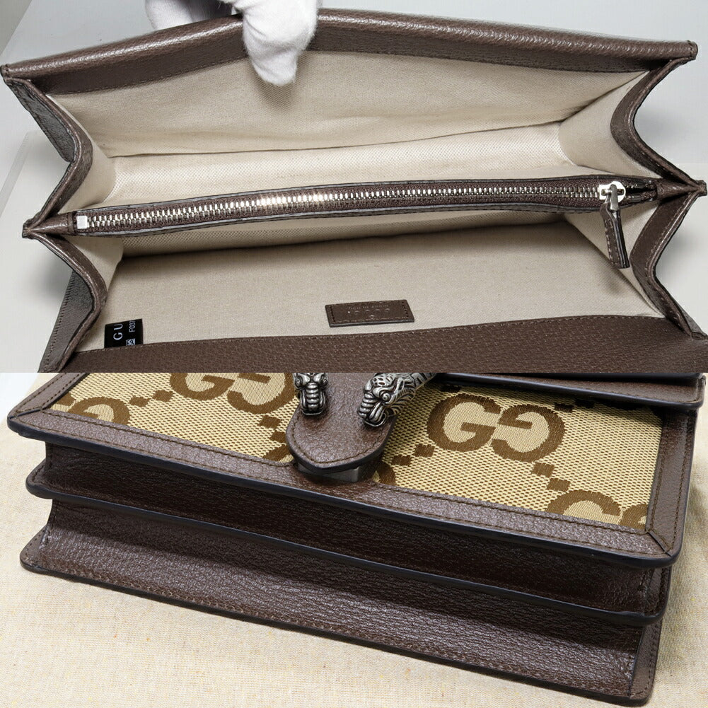 Luxury Gucci Trending 2025 Canvas Chain Shoulder Bag Brown