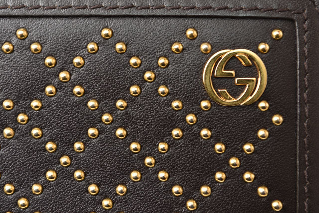 Luxury Gucci Trending 2025 Leather Coin/Card Case Diamante Japan Limited