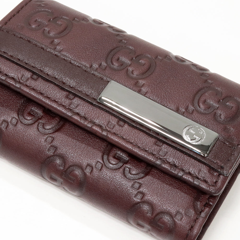 Luxury Gucci Trending 2025 6 Key Case Dark Brown Calf Leather 237509