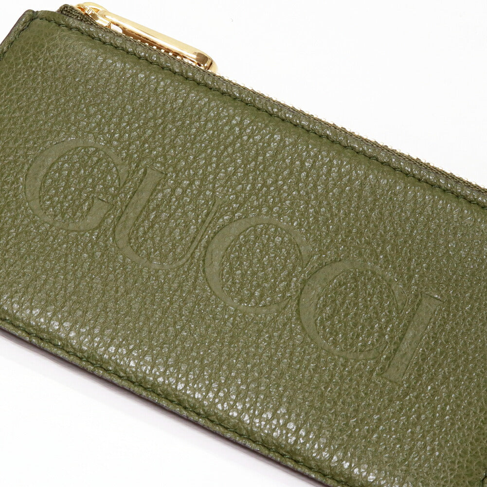 Luxury Gucci Trending 2025 Fragment Case Card Holder Olive Green