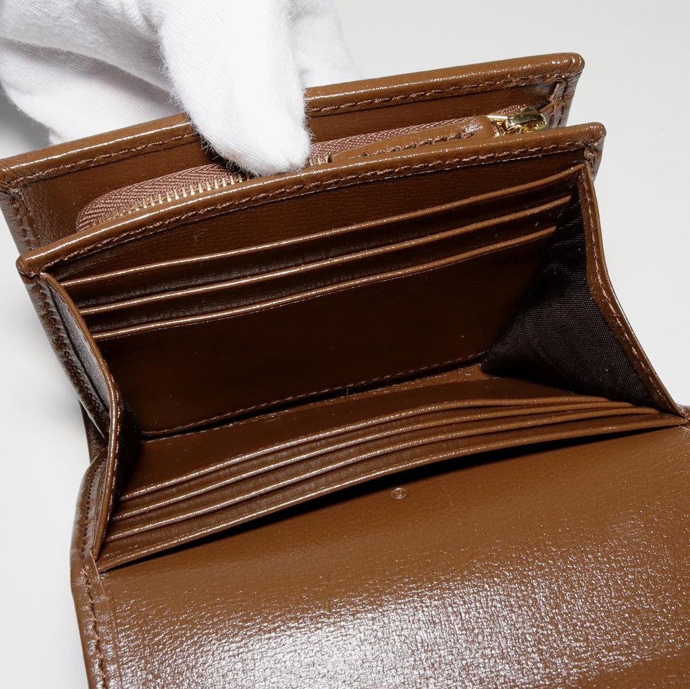 Luxury Gucci Trending 2025 GG Supreme Horsebit 1955 Wallet Brown