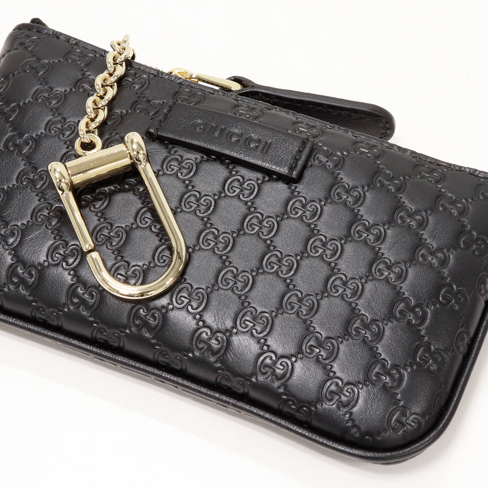 Luxury Gucci Trending 2025 MicroLuxury Gucci Trending 2025ssima Coin and Key Case Black Calf