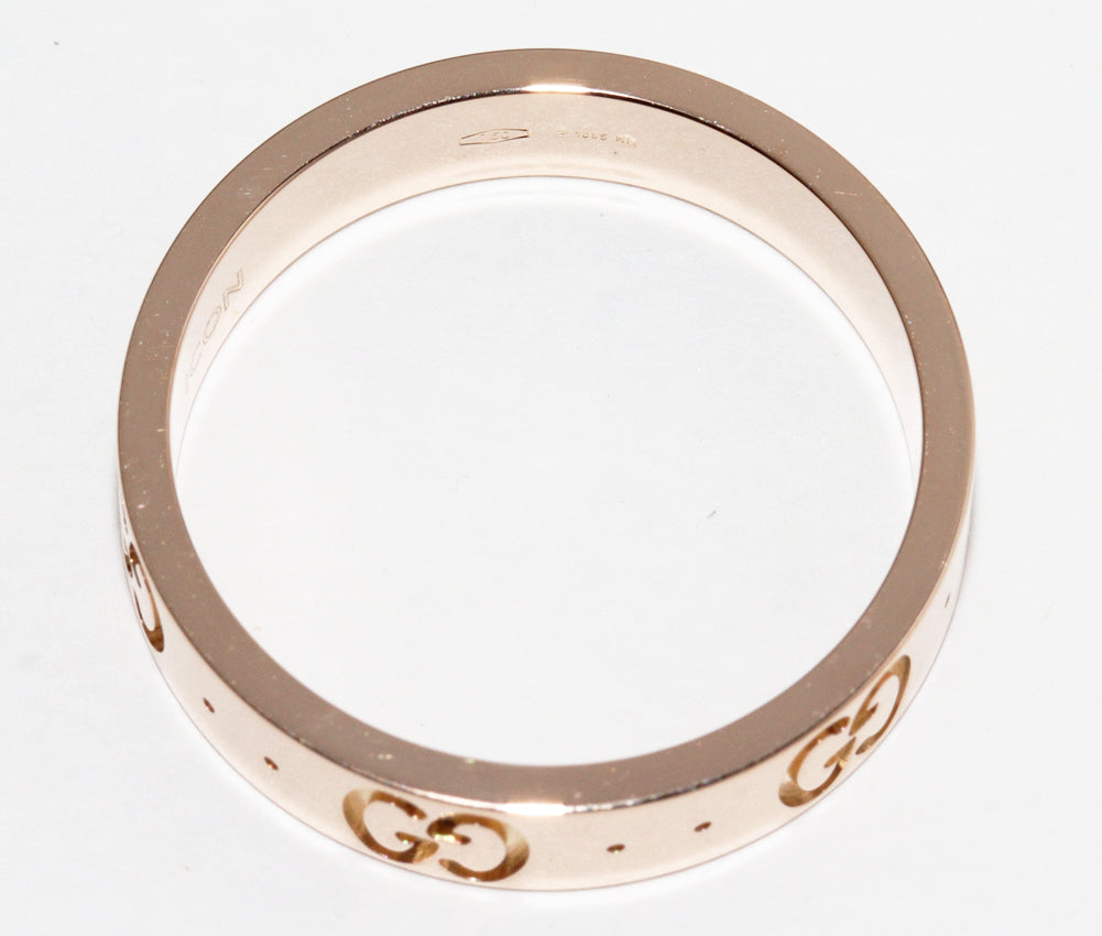 Luxury Gucci Trending 2025 K18PG Icon Ring Size 11