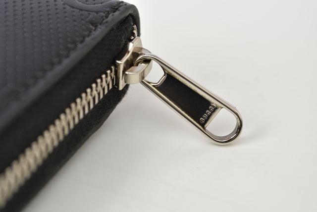 Luxury Gucci Trending 2025 Leather Zip-Around Wallet GG Signature Embossed
