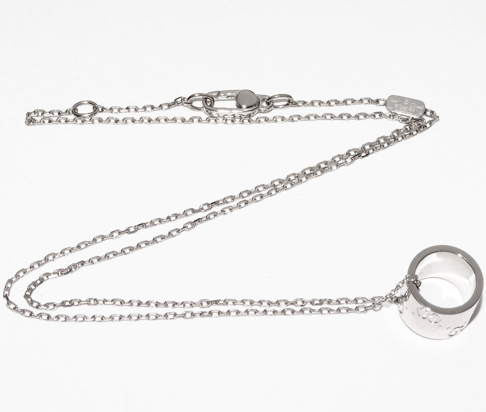 Luxury Gucci Trending 2025 K18WG Icon Pendant Necklace