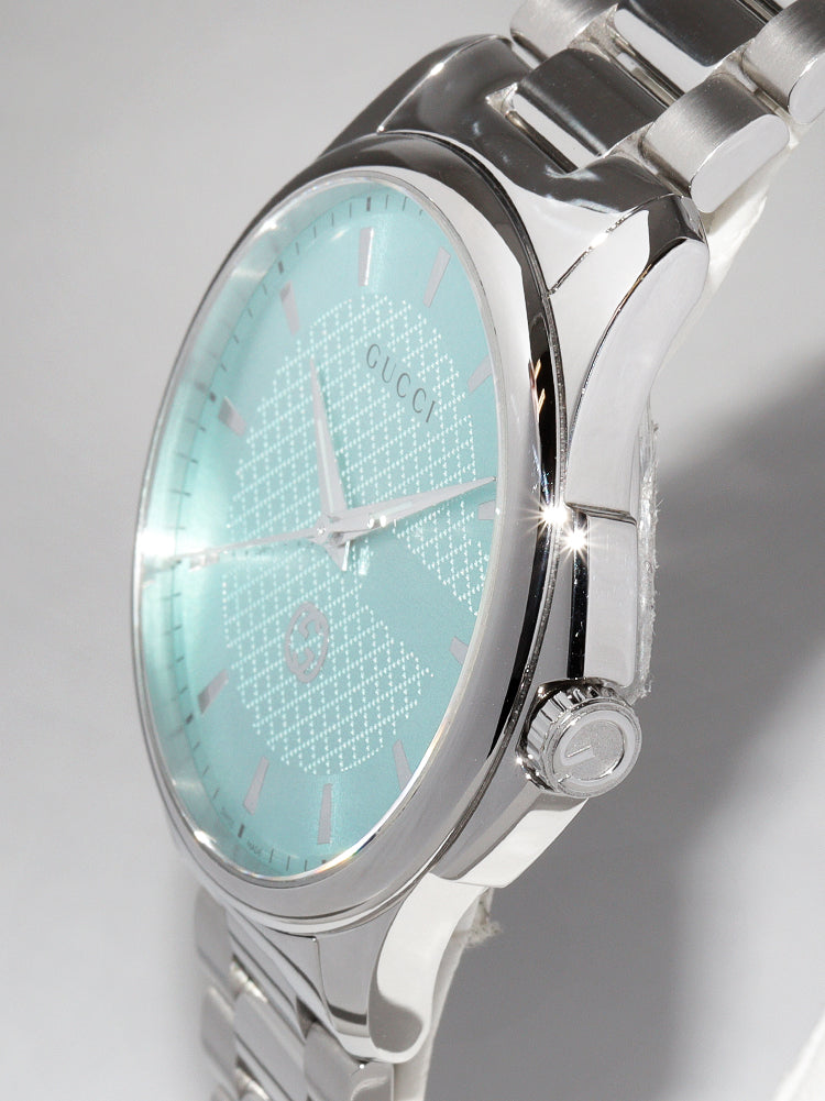 Luxury Gucci Trending 2025 G-Timeless Stainless Steel Turquoise Quartz 126372