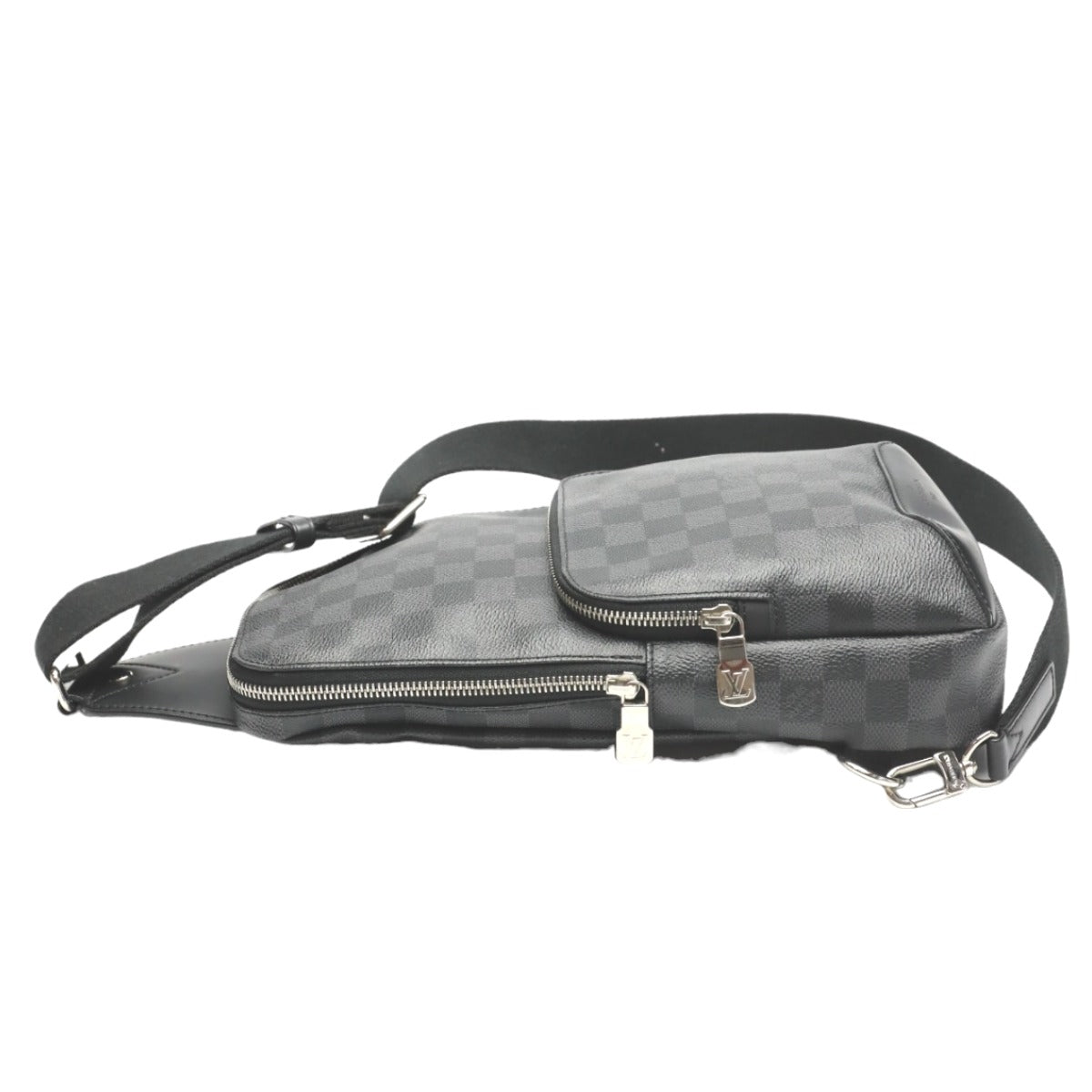 LOUIS VUITTON Shoulder Bag N41719 Damier Grafitto Canvas black Sling bag Graphite Avenir Sling Bag (old model) mens