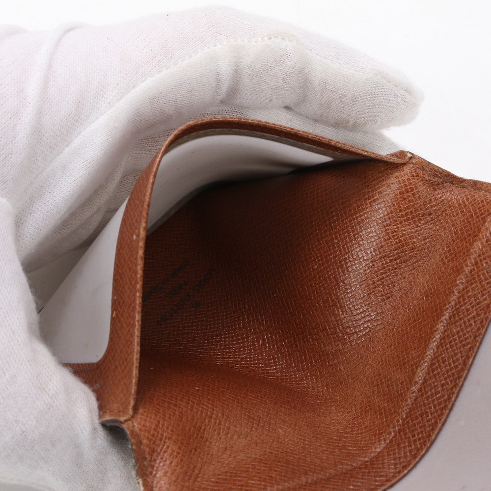 LOUIS VUITTON Card Case M60533 leather Ebene Monogram Porto 2 Cult Vertical