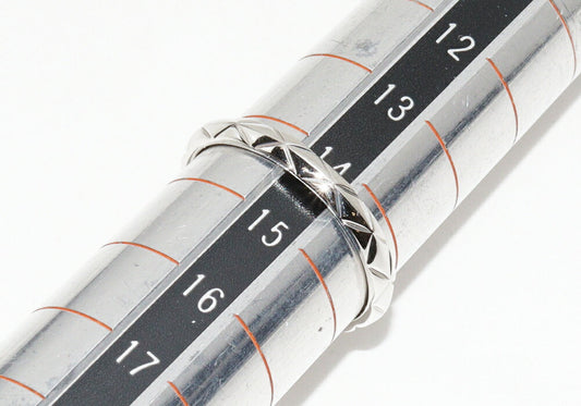 Chanel Pt950 Matelasse Ring Small Model J2820
