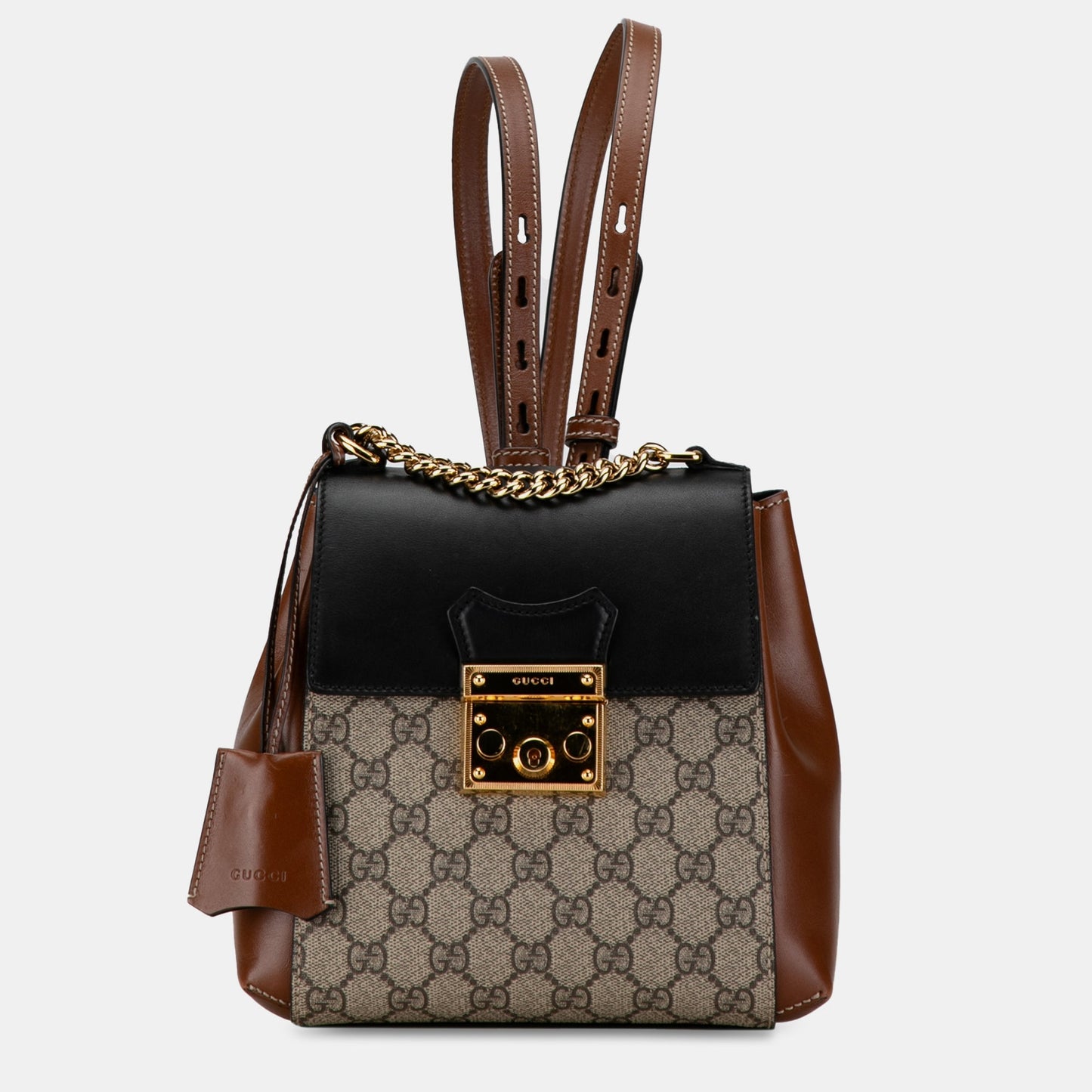 Luxury Gucci Trending 2025 GG Supreme Padlock Backpack