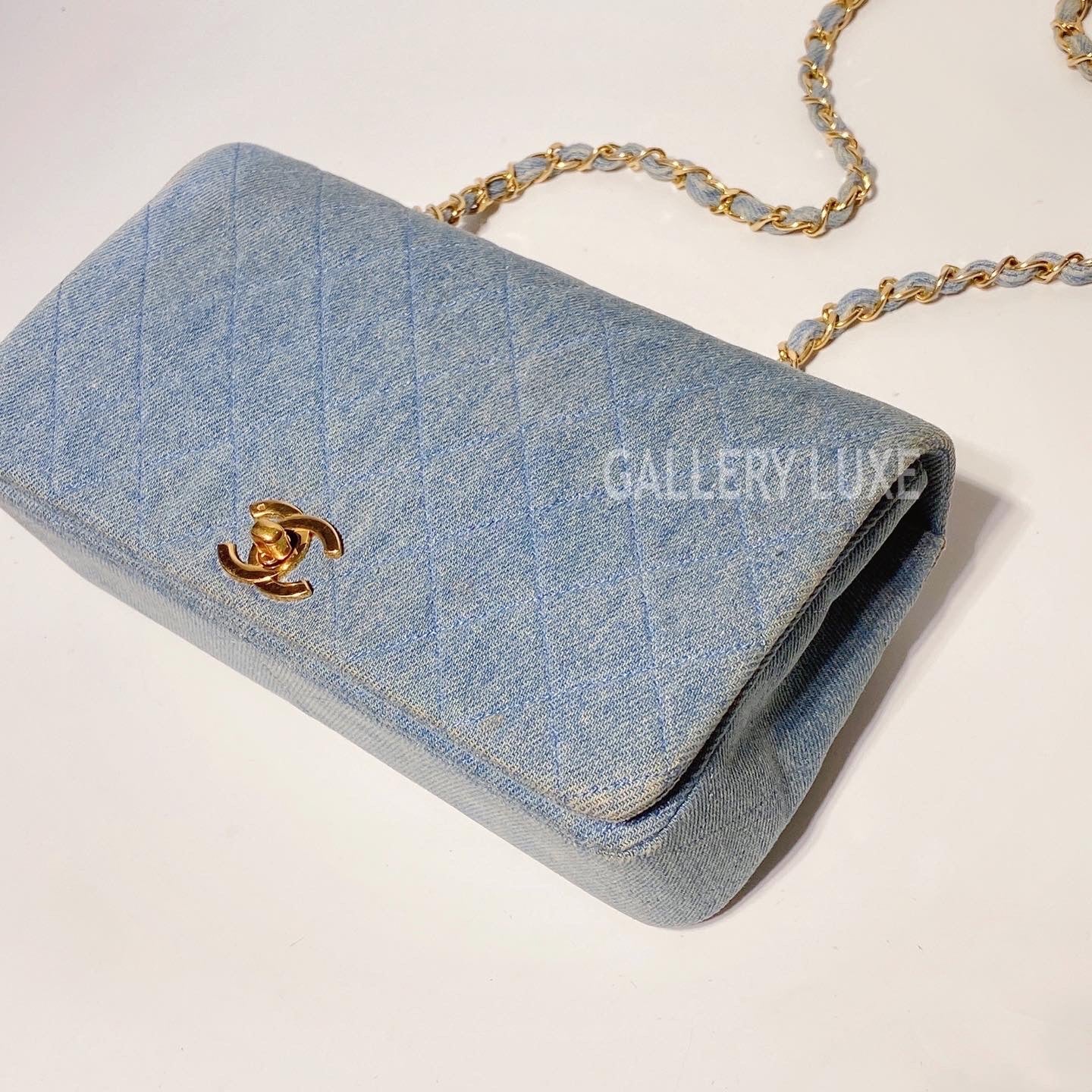No.3346-Chanel Vintage Denim Flap Bag