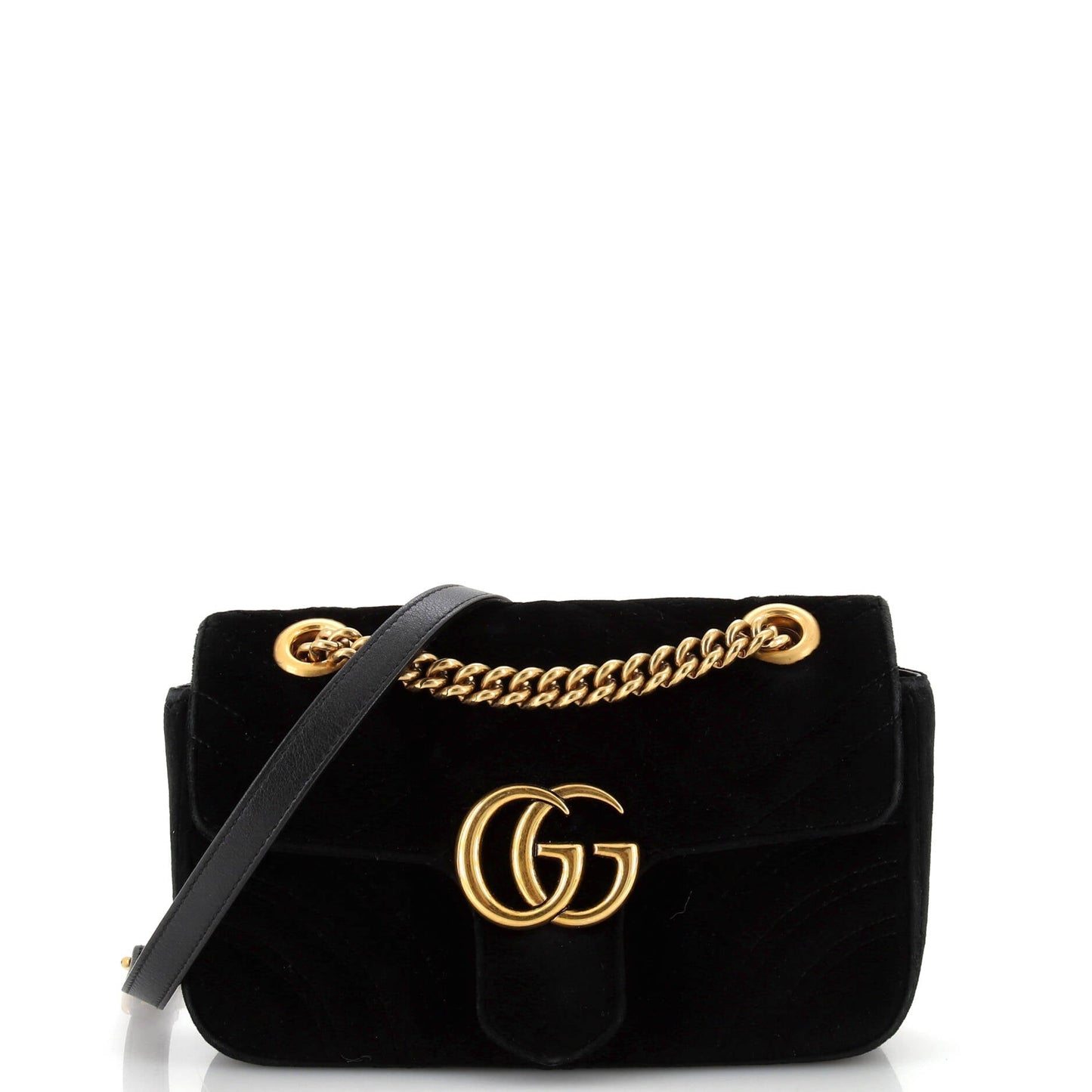 Luxury Gucci Trending 2025 GG Marmont Flap Bag Matelasse Velvet Mini