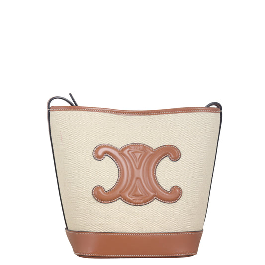 Celine Triomphe Bucket Bag Canvas