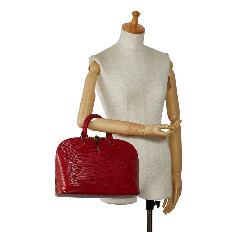 Louis Vuitton Red Epi Alma Handbag M52147