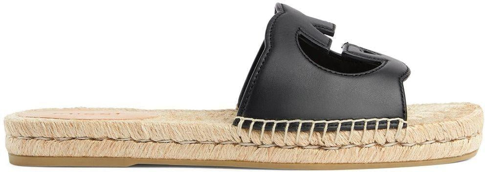Luxury Gucci Trending 2025 Men's Make A Statement With These IconicInterlocking G Slides in Black | Size 7 | 725260US000
