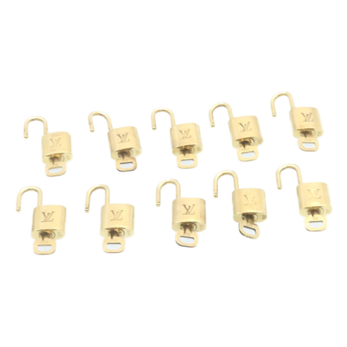LOUIS VUITTON Padlock 10set Gold Tone LV 28369
