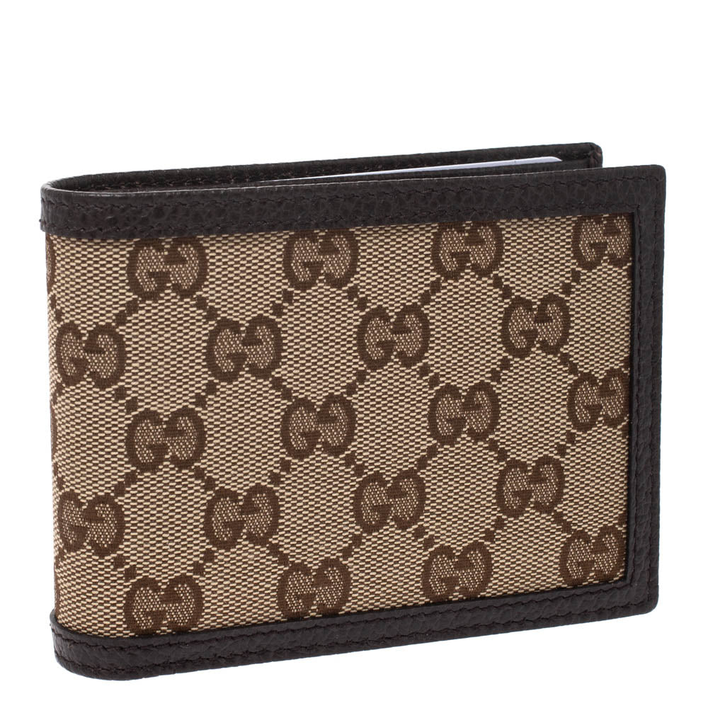 Gucci Gucci Men's GG Canvas Bifold Wallet Men's
