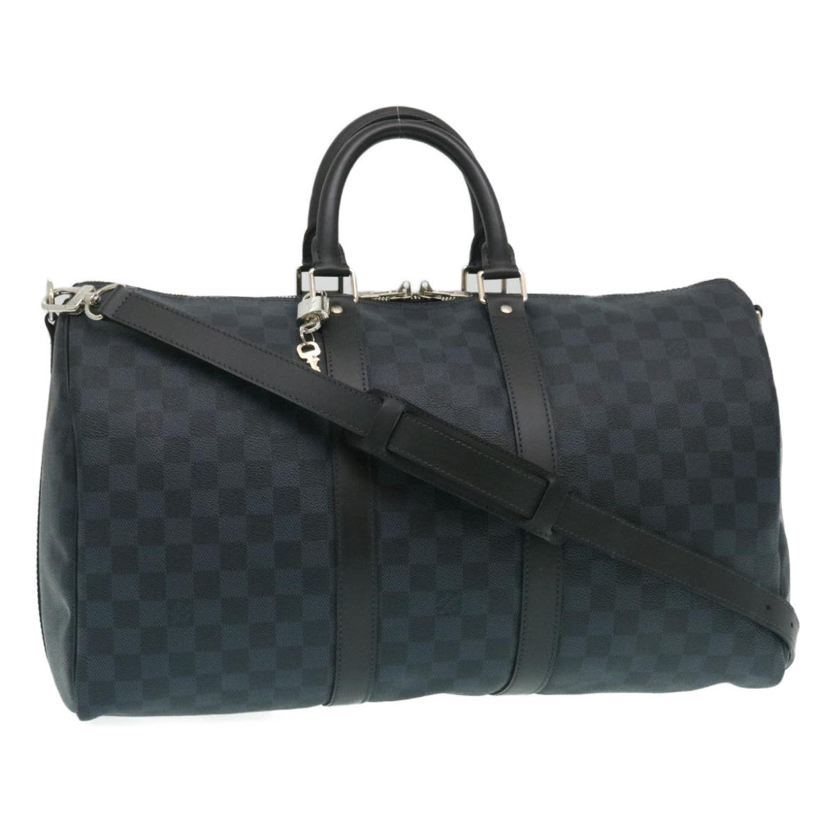 LOUIS VUITTON Damier Cobalt Keepall Bandouliere 45 Boston Bag N41349 29189S