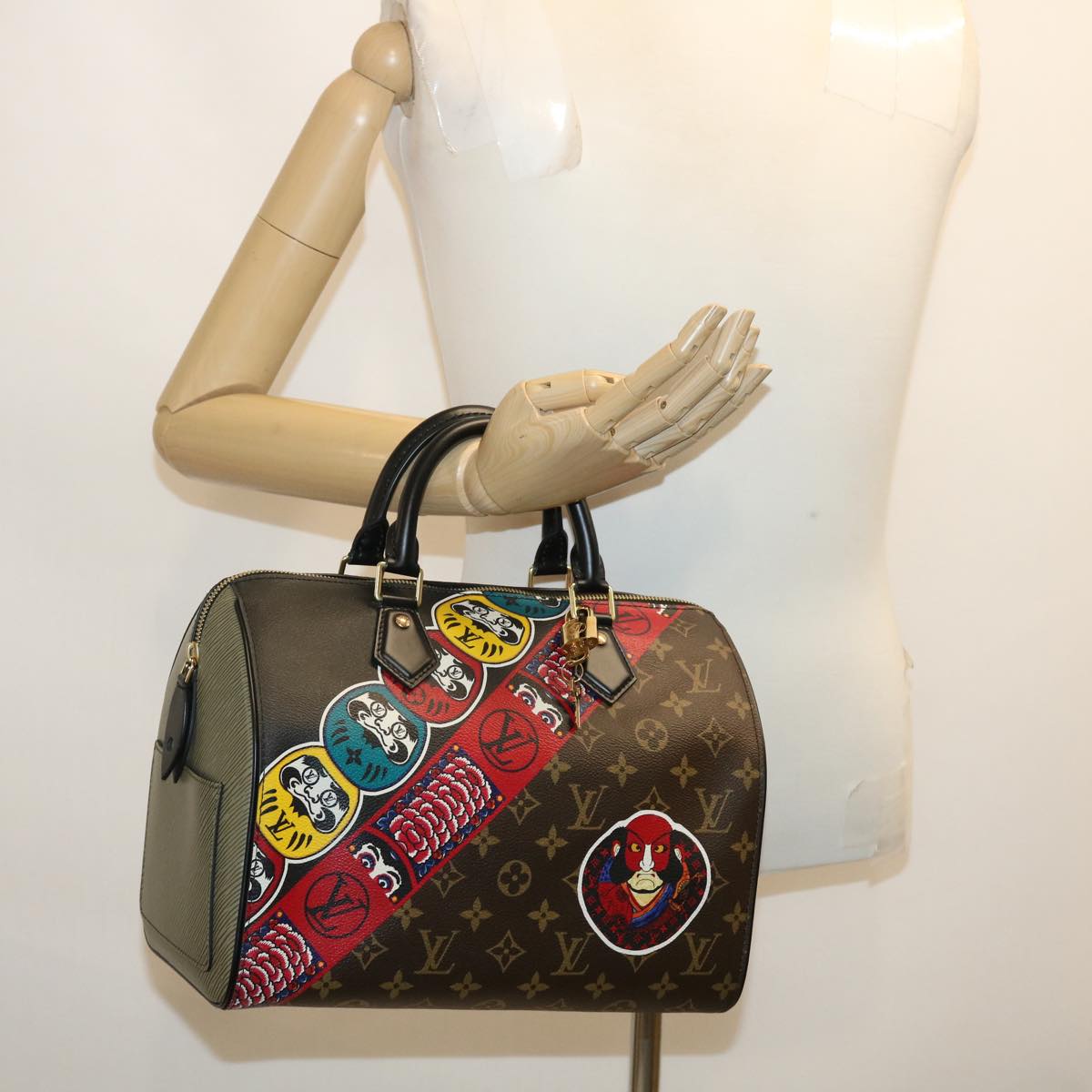 LOUIS VUITTON Monogram Epi Kabuki Speedy 30 Hand Bag M43505 LV 29583S