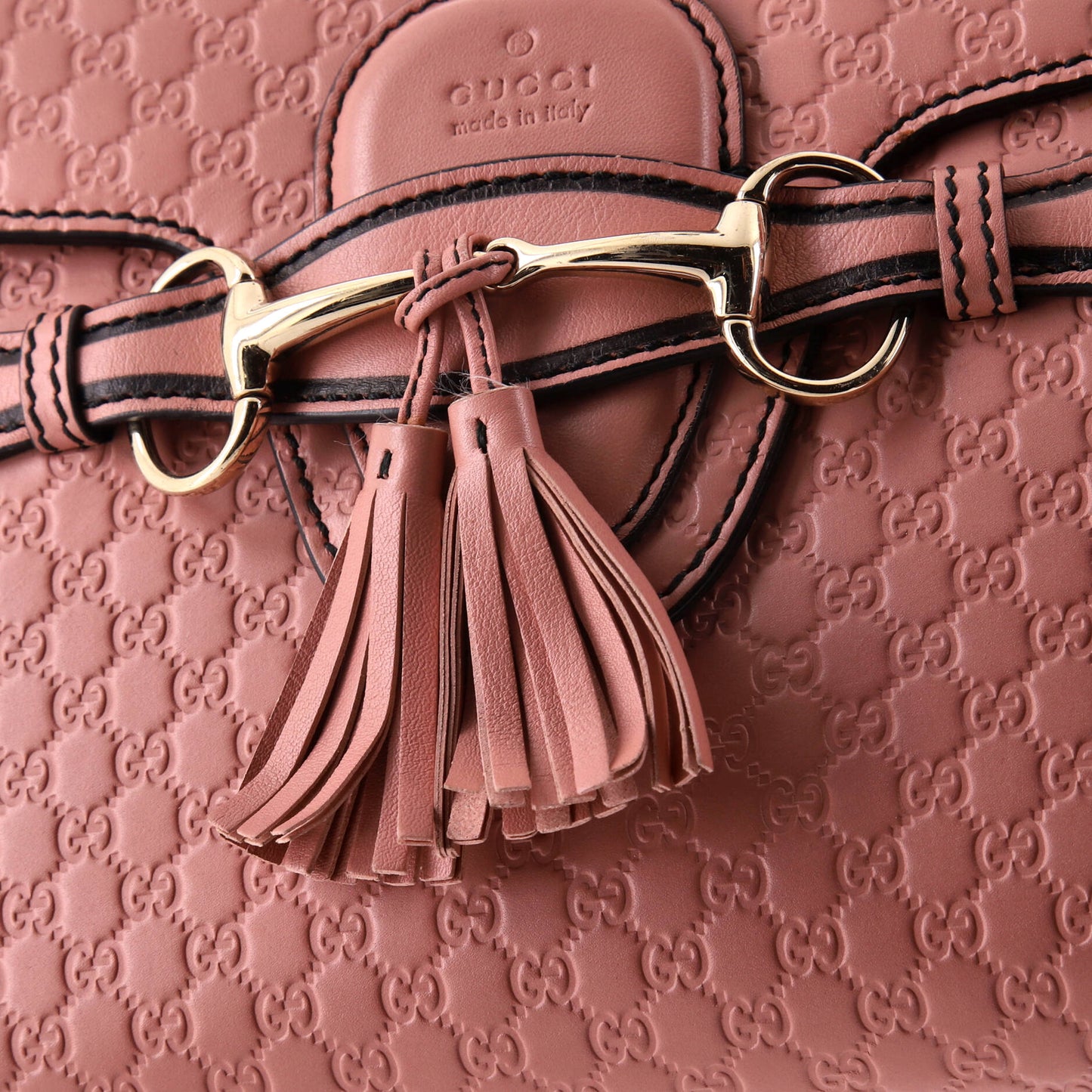 Emily Chain Flap Bag Microguccissima Leather Medium