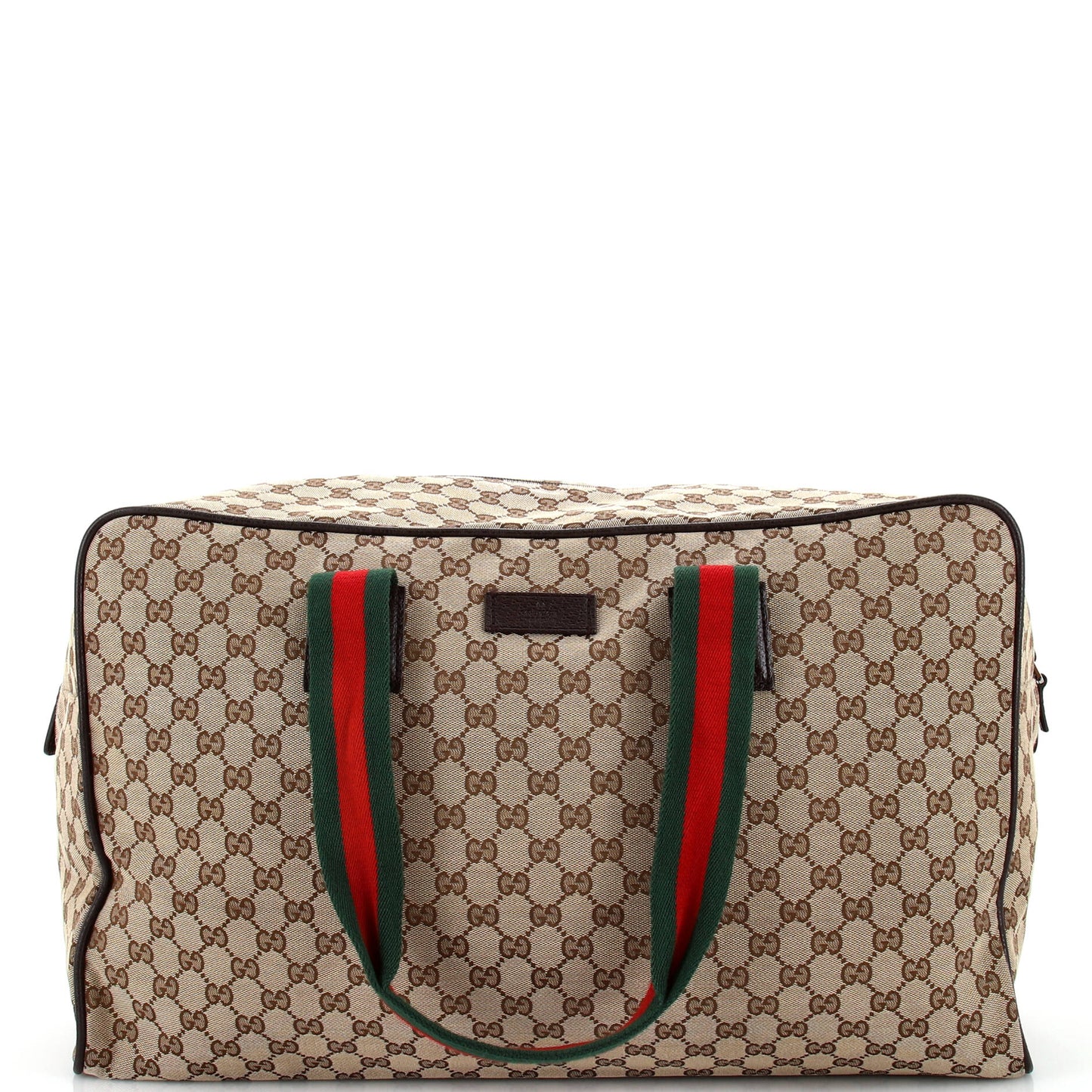 Luxury Gucci Trending 2025 Web Carry On Duffle Bag GG Canvas Large