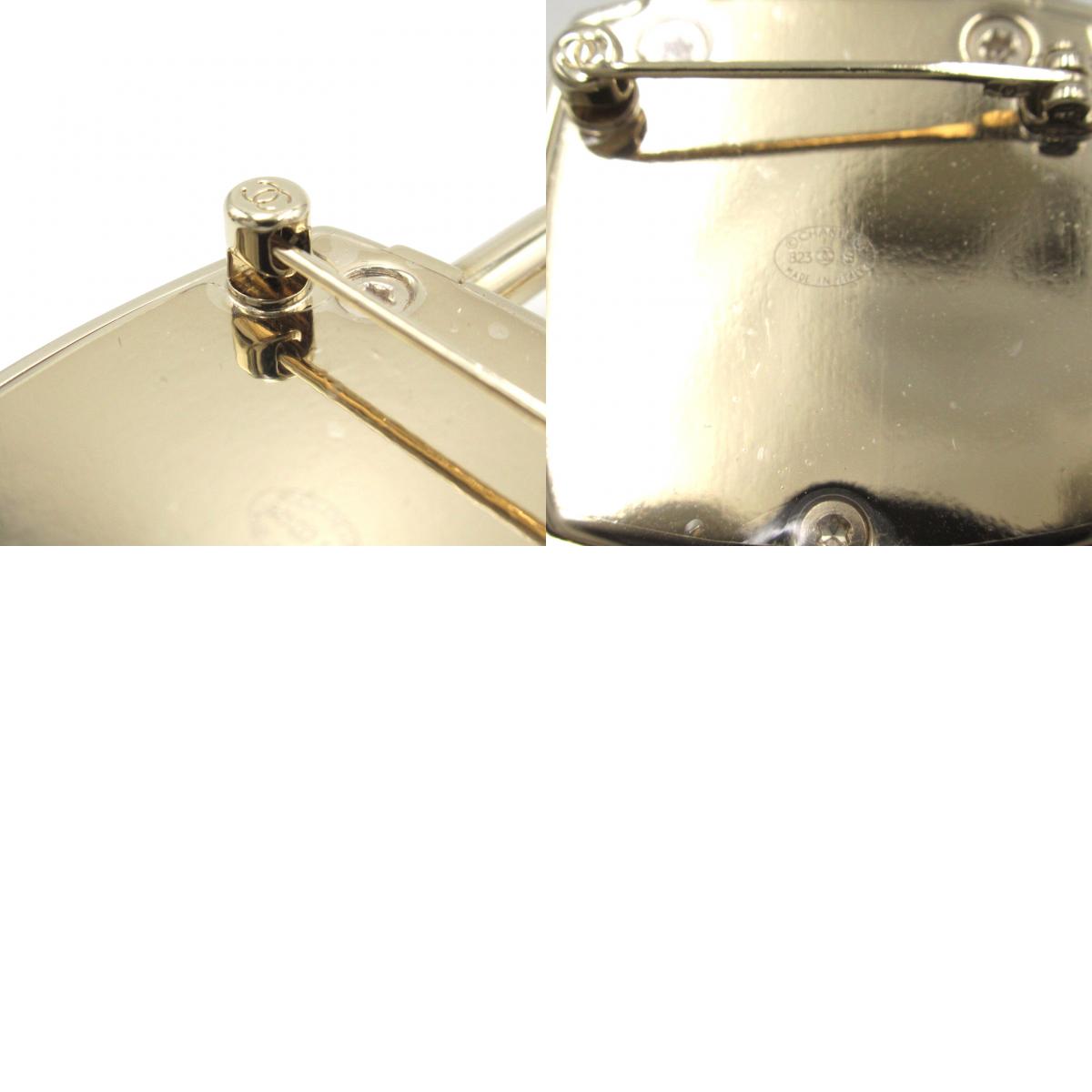 CHANEL Brooch Brochure Accessories Metal/ Pearl G BRANDOFF