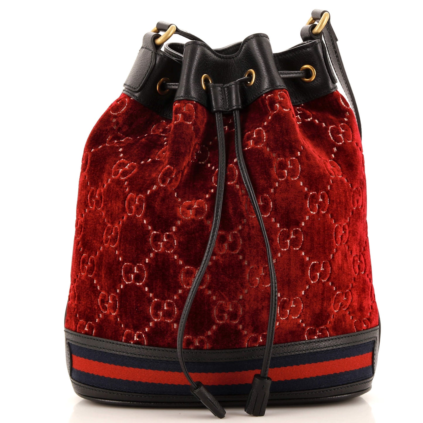 Luxury Gucci Trending 2025 Bucket Bag GG Velvet Medium