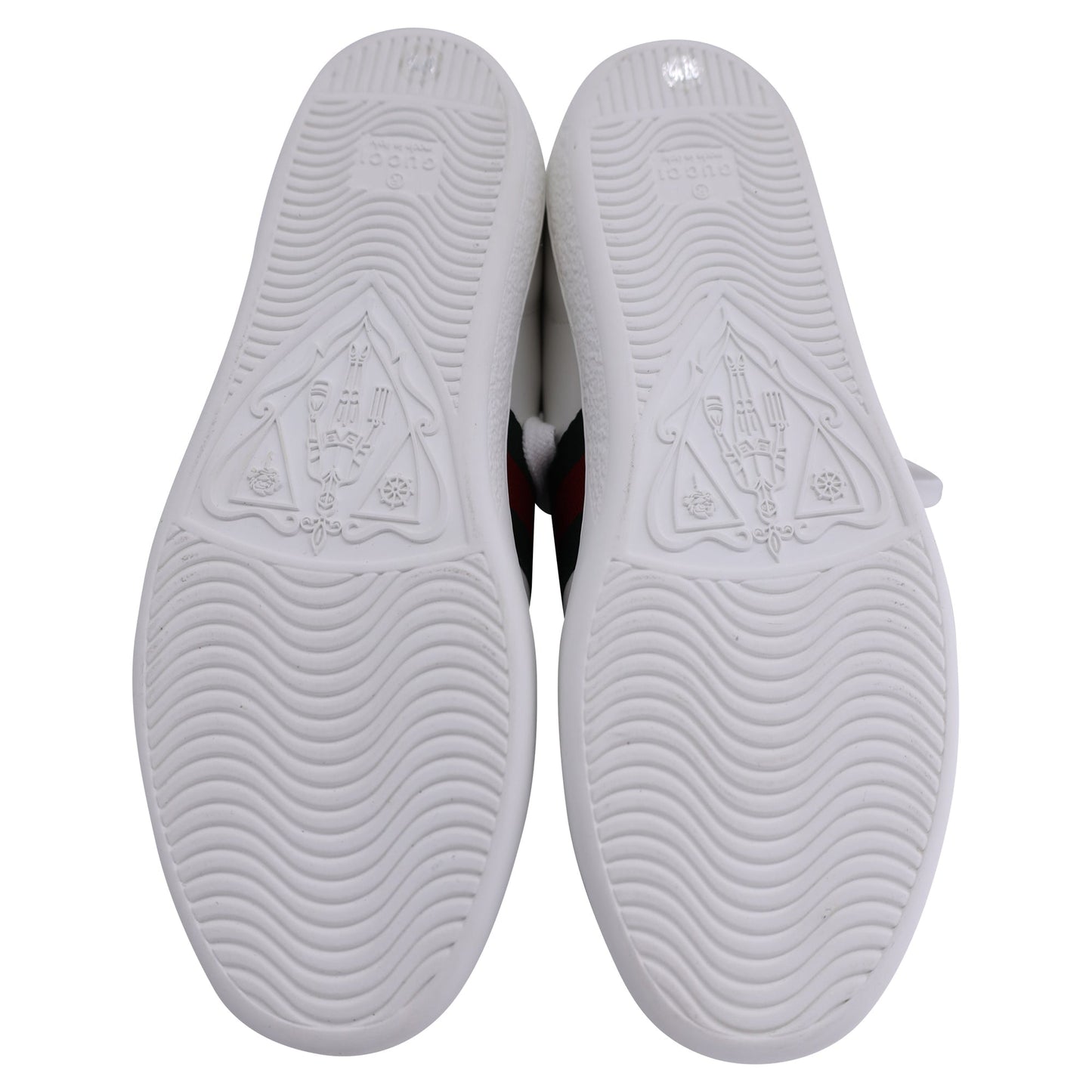 Gucci Women's Ace Sneaker with Web Detail in White Leather
